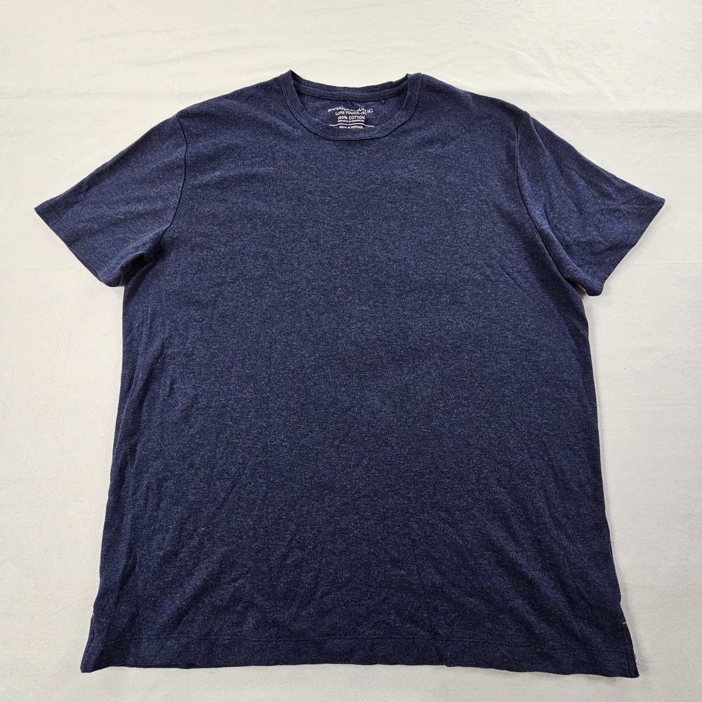 Banana Republic Luxe Touch Blue Short Sleeve Cotton T-Shirt Men's L